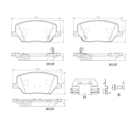 BREMBO Front Brake Pads