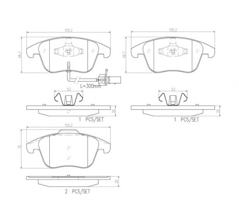 BREMBO Front Brake Pads