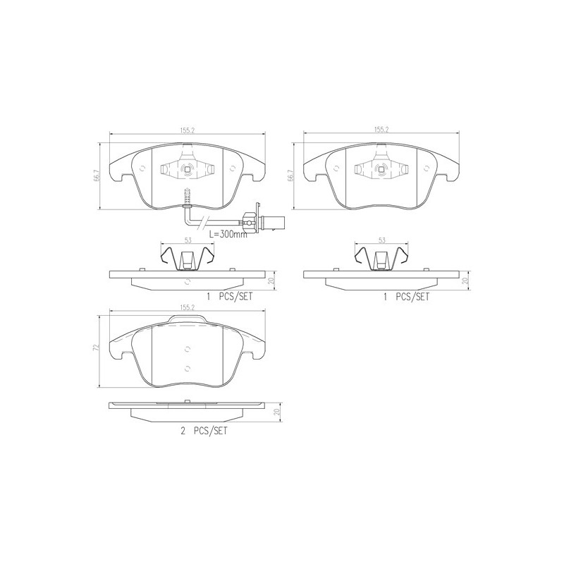 BREMBO Front Brake Pads