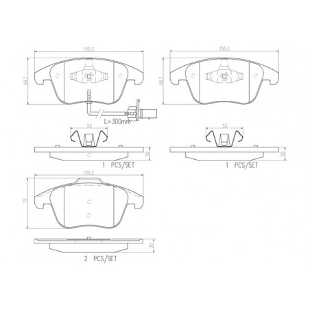 BREMBO Front Brake Pads