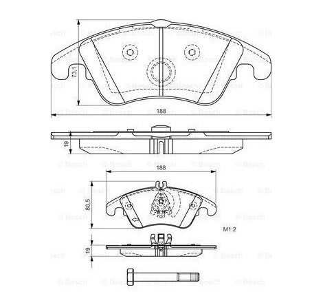 BOSCH Front Brake Pads Set