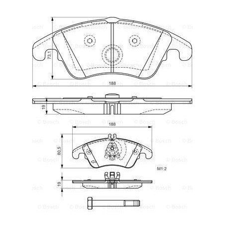 BOSCH Front Brake Pads Set