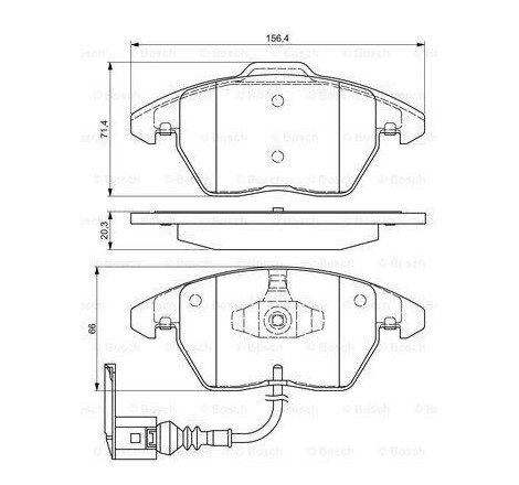 BOSCH Front Brake Pads Set