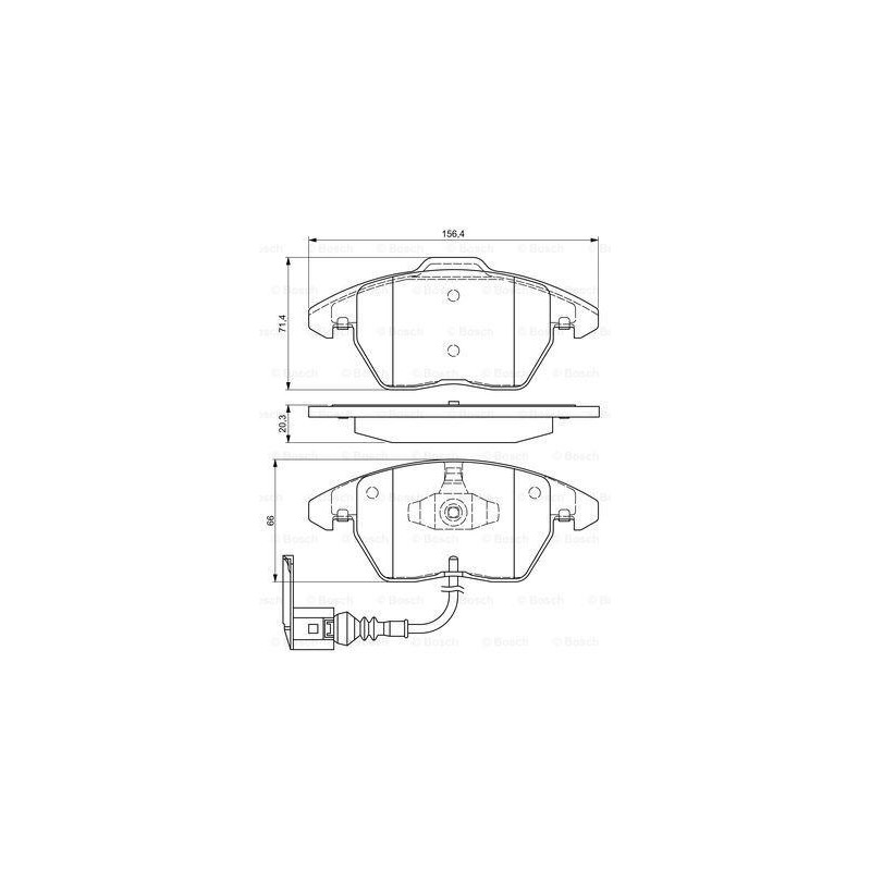 BOSCH Front Brake Pads Set