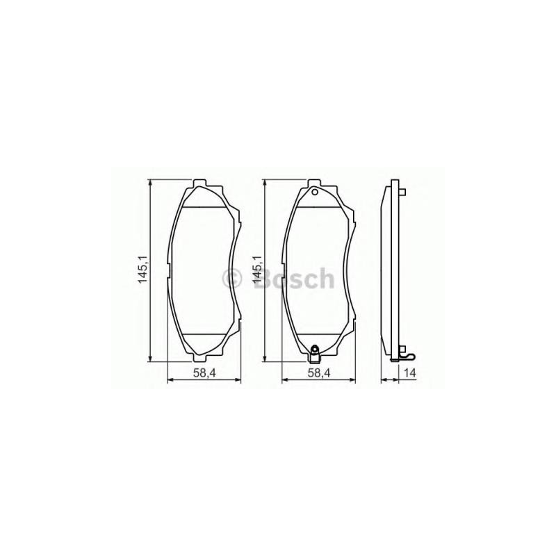 BOSCH Front Brake Pads Set