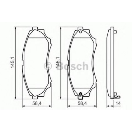 BOSCH Front Brake Pads Set